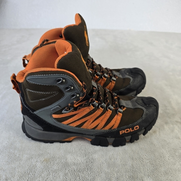 Polo Ralph Lauren Canterwood Performance Hiking Boot Black Gore-Tex Men’s 8 - Picture 1 of 10